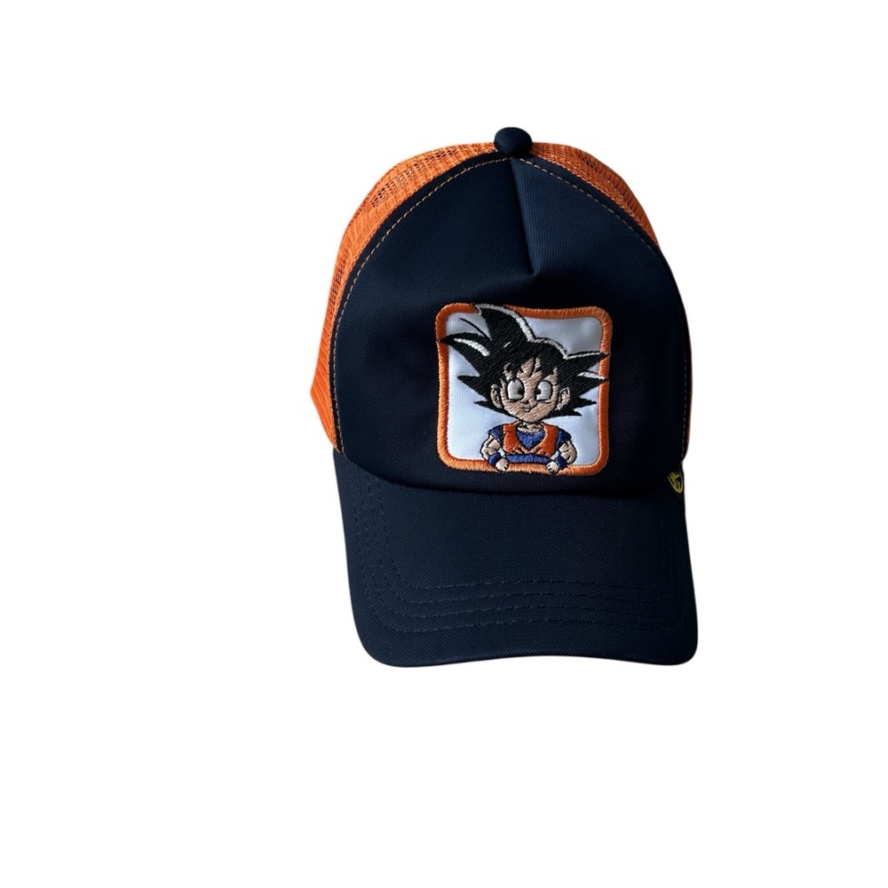 Kids Cartoon Character Dragon ball Z Goku Cap - Navy and Orange